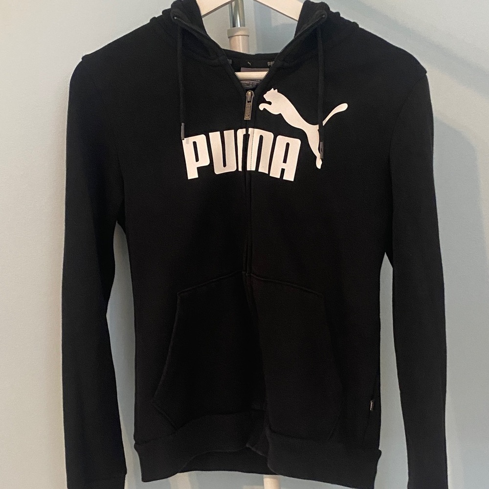 Puma Black Full-Zip Hoodie
